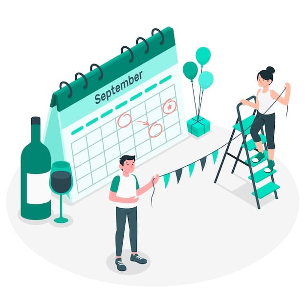 Illustration of teachers collaborating as a team