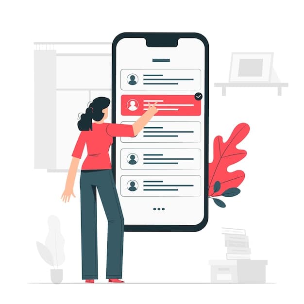 Illustration of an online resources library