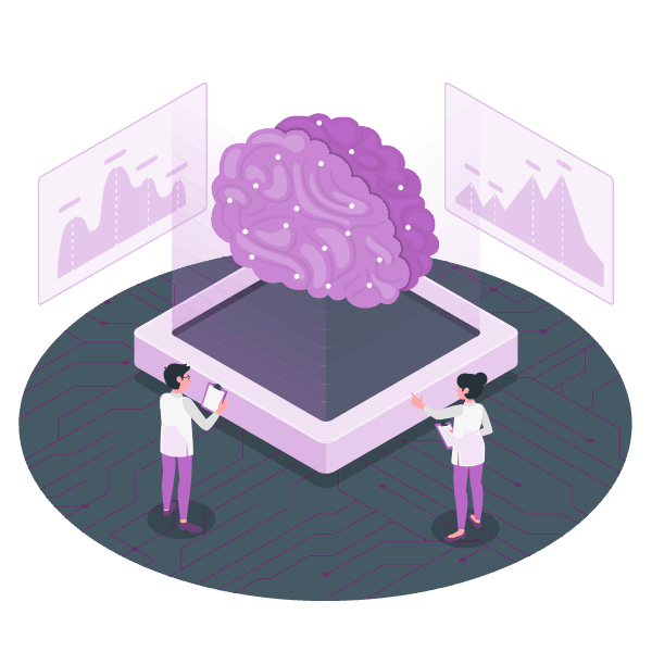 Illustration of an AI teaching assistant