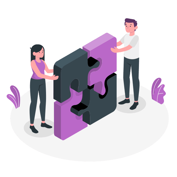 Illustration of department collaboration