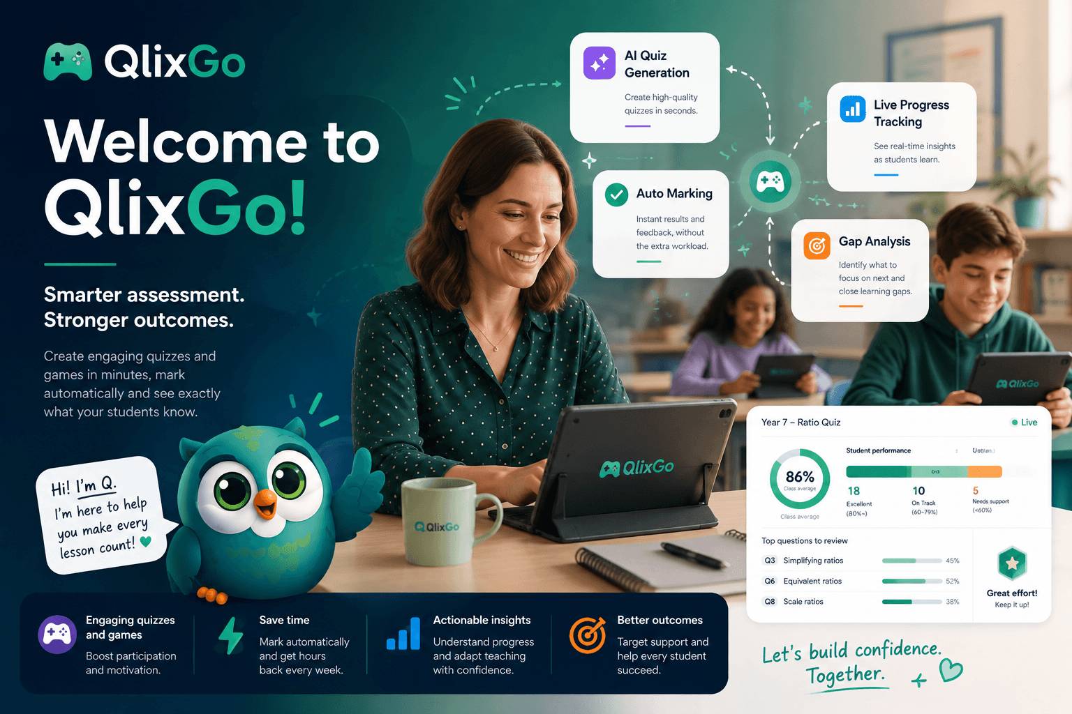 Meet Qlix Go: AI quizzes that turn into games - and mark themselves